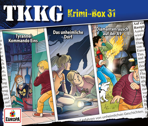 TKKG - Krimi-Box 31 (Folgen 212, 213, 214) (CD Longplay) Europa Family Entertainment  HOER01838